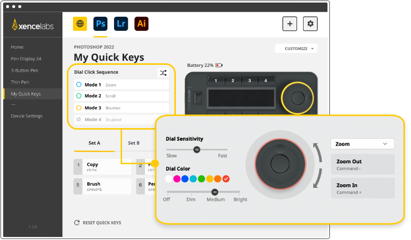 Image 24 - Quick Keys Dial Modes